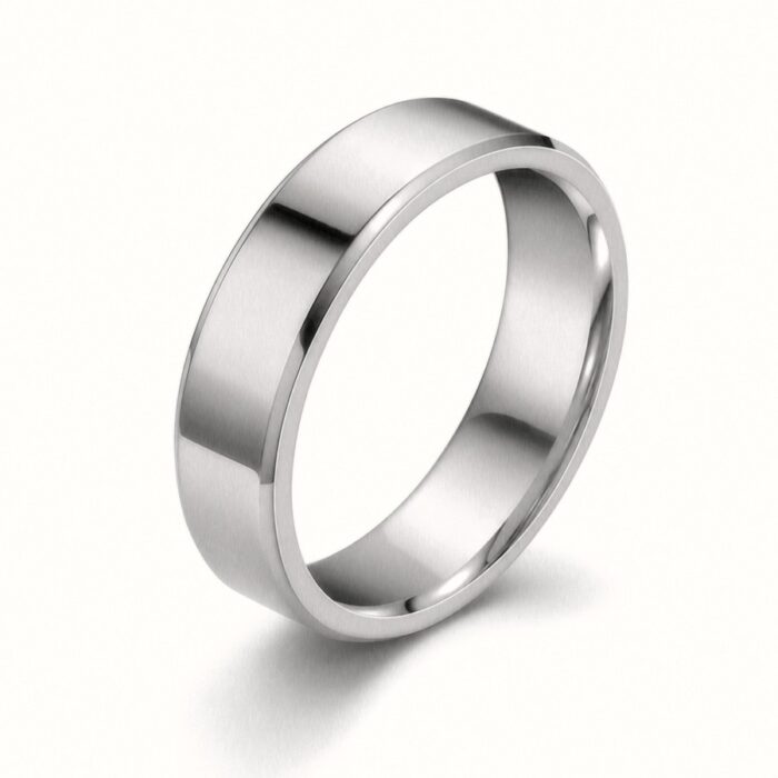 Titanium Wedding Matte Couple Rings