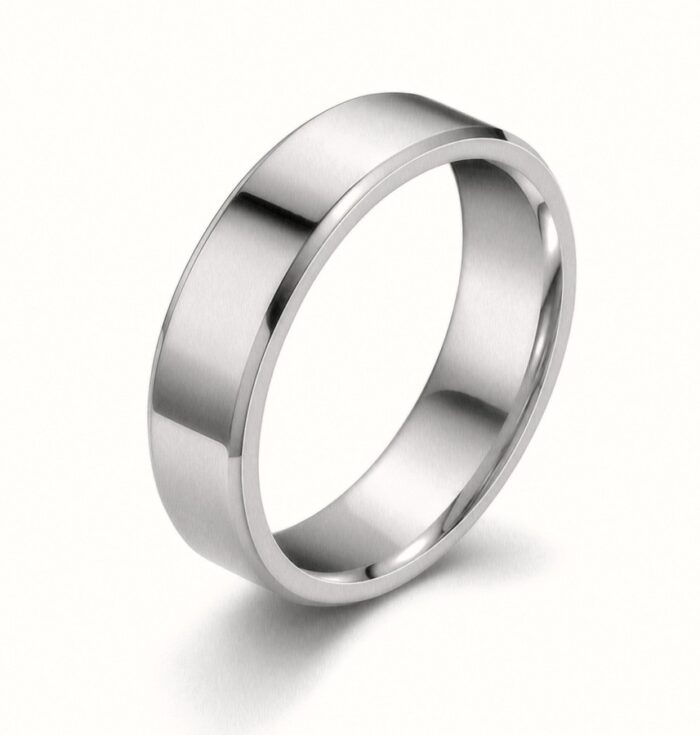 Titanium Wedding Matte Couple Rings